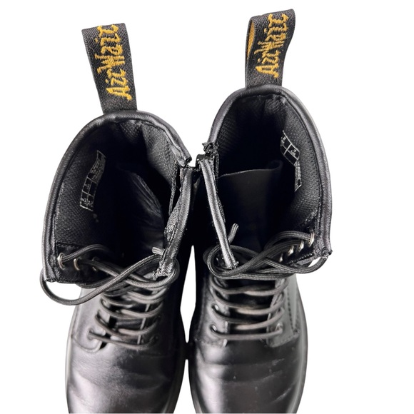 Doc DR Martens Delaney Boots 1460 Lace-Up black combat Unisex Kids Size 3 - Picture 7 of 17
